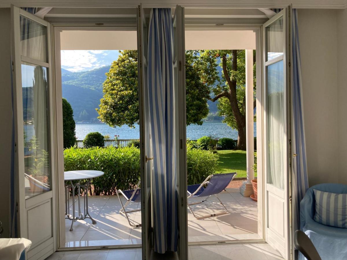 Ville Lago Lugano Porto Ceresio Exterior foto